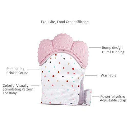 LeviroseSilicone Self Soothing Teether Gloves Toy for Babies