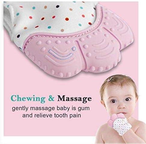 LeviroseSilicone Self Soothing Teether Gloves Toy for Babies