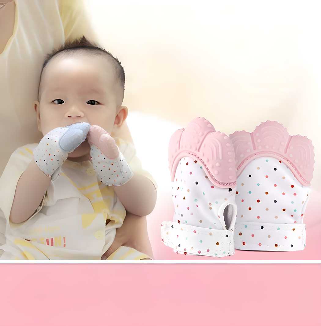 LeviroseSilicone Self Soothing Teether Gloves Toy for Babies