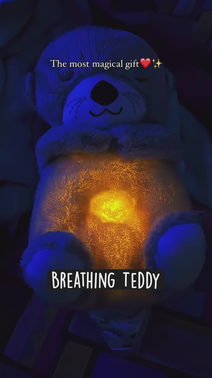 Levirose Breathing Teddy Bear with Soothing Music, Comfort Plush video